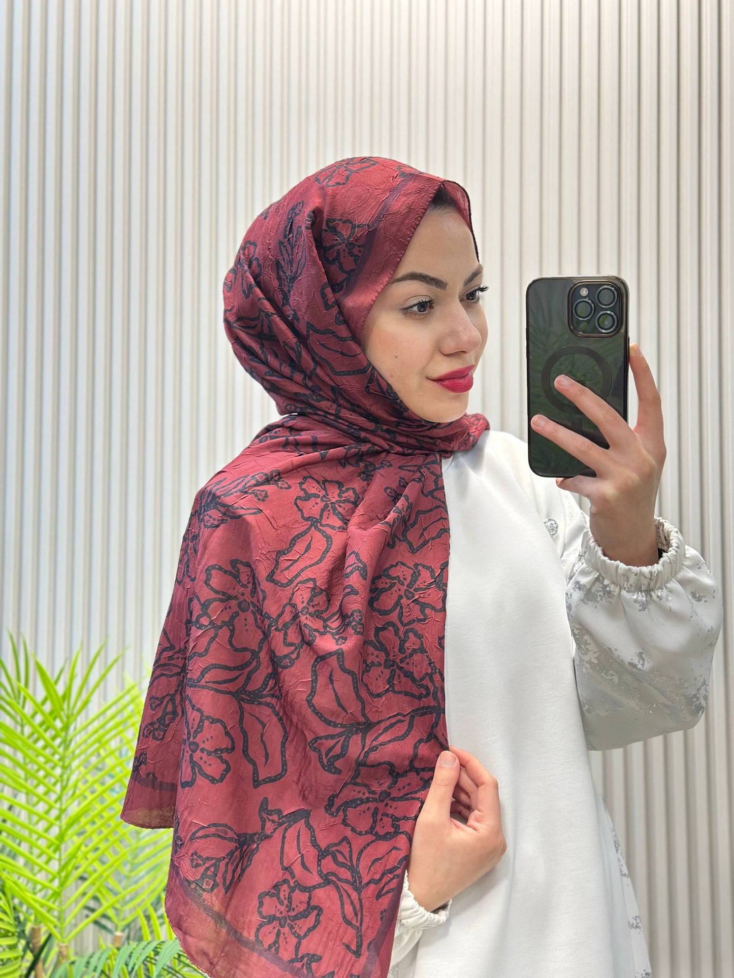 Şehr-i şal Bambu Kraş Baskılı