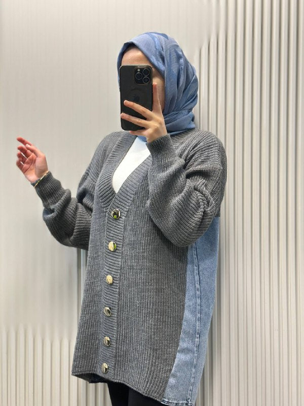 Kado Standart Beden Modern Hırka