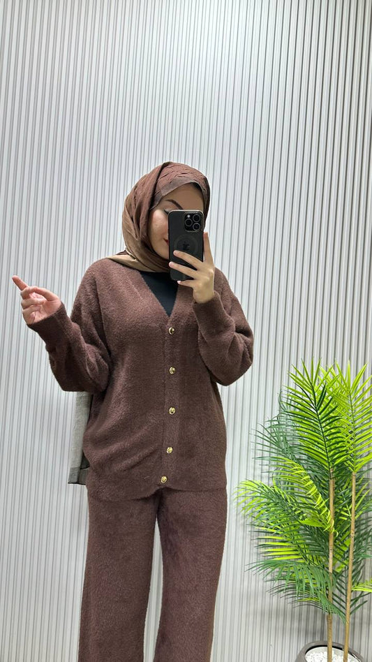 FASHİON HAYAL SİM GEÇİŞ KAHVERENGİ TRİKO