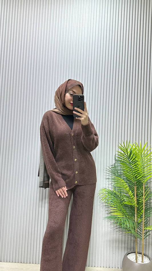 FASHİON HAYAL SİM GEÇİŞ KAHVERENGİ TRİKO