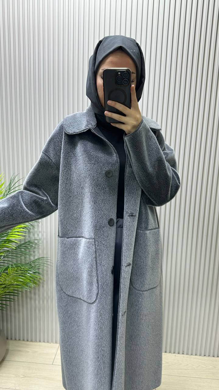 İKOLL Torba Gri Cepli Kaban