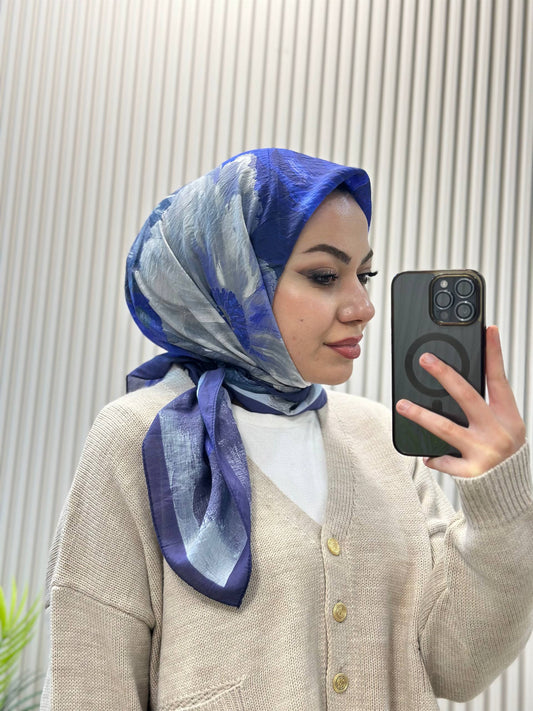 Bone Sera Şehri naturel desenli eşarp