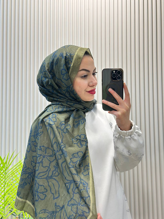 Şehr-i şal Bambu Kraş Baskılı